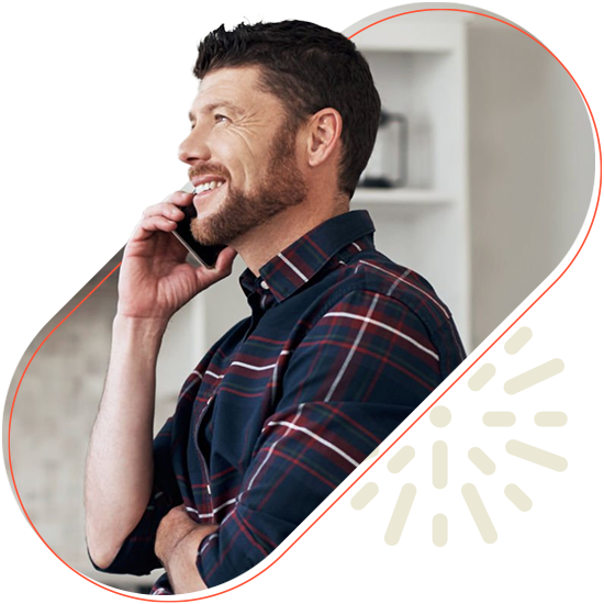 Man talking on phone