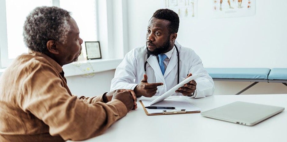 doctor and patient talking