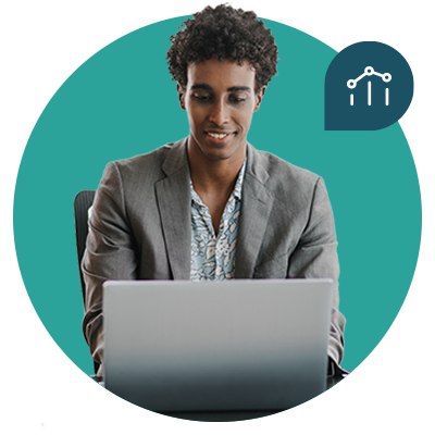 Man with laptop