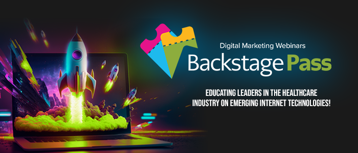 Colorful rocket launching from a laptop screen, with vibrant neon colors.