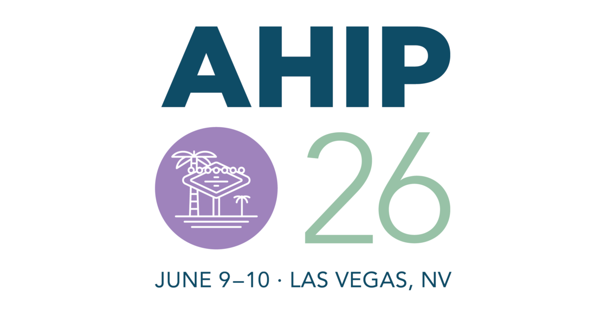 AHIP 26 conference logo, June 9–10 in Las Vegas, NV