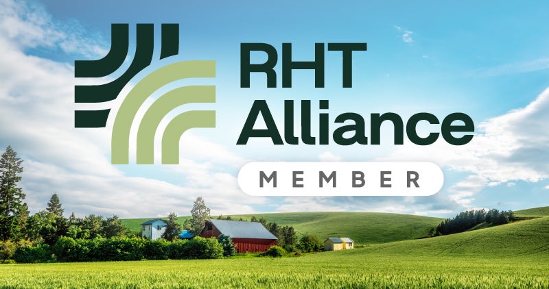 RHT Alliance Member logo in front of rural landscape