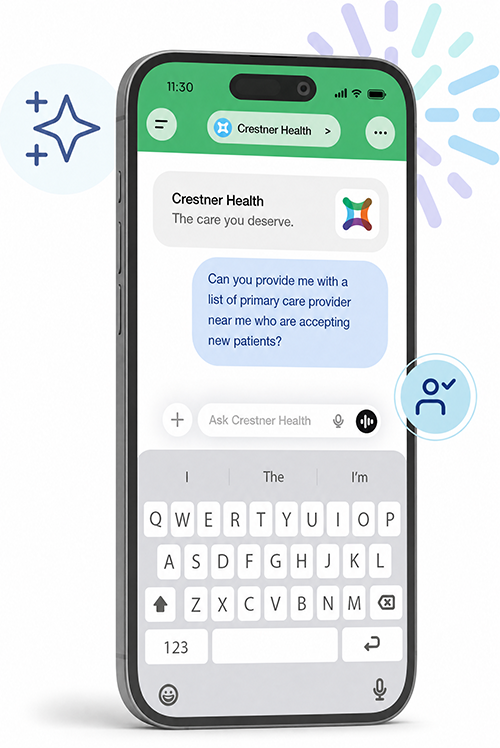 ChatGPT healthcare experience on a mobile phone