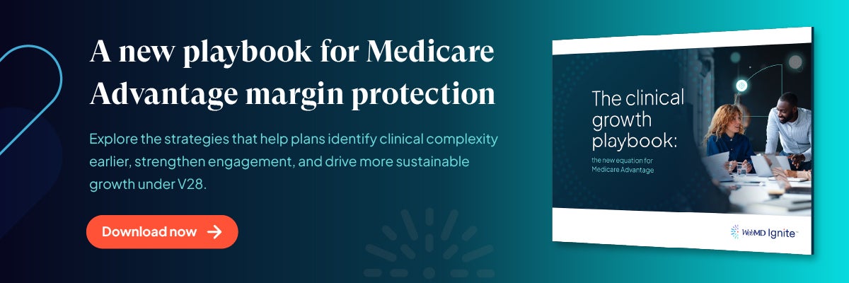Promotion for new Medicare Advantage playbook guide. Click image to be taken to guide landing page.