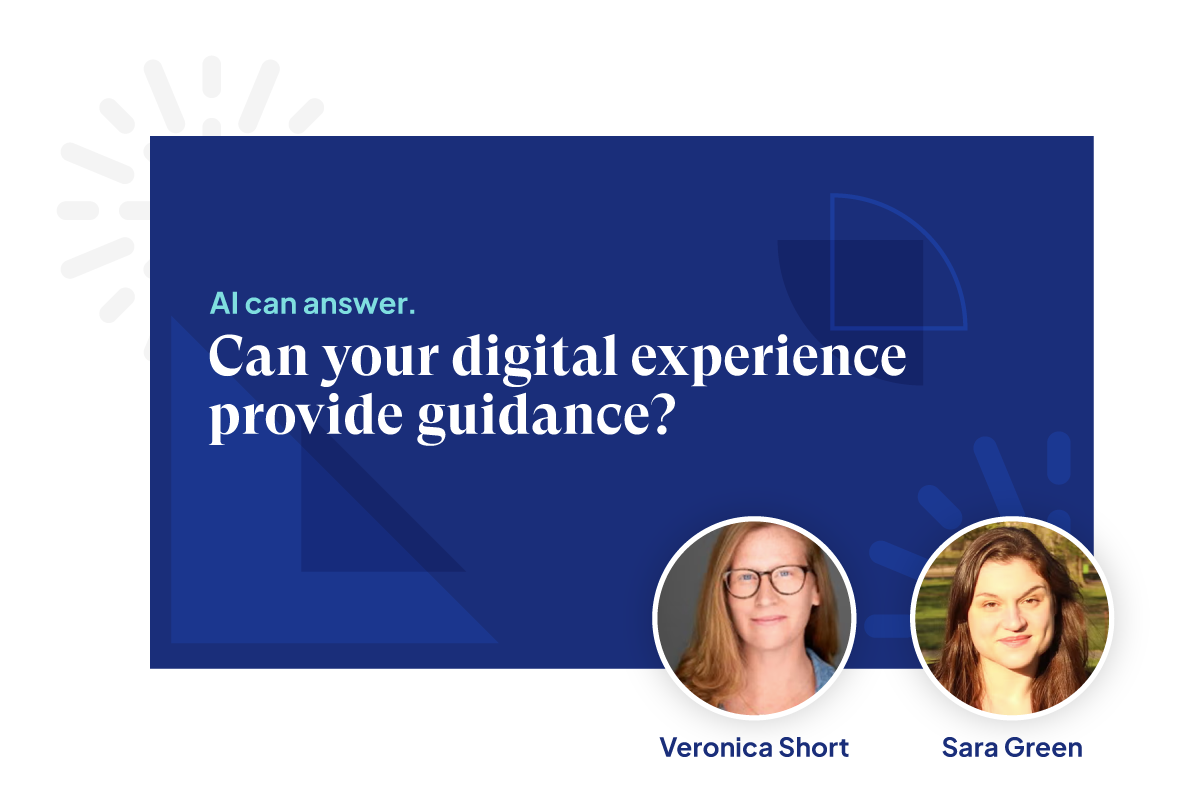 Ai can answer webinar cover. Images of speakers