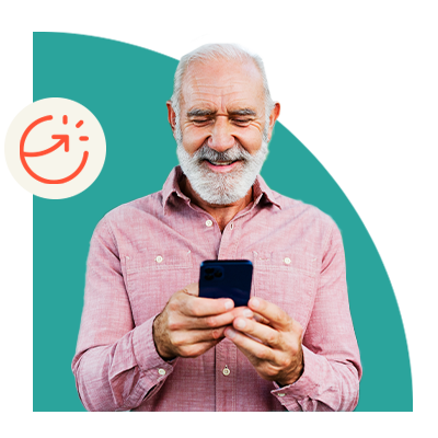 Man looking at phone