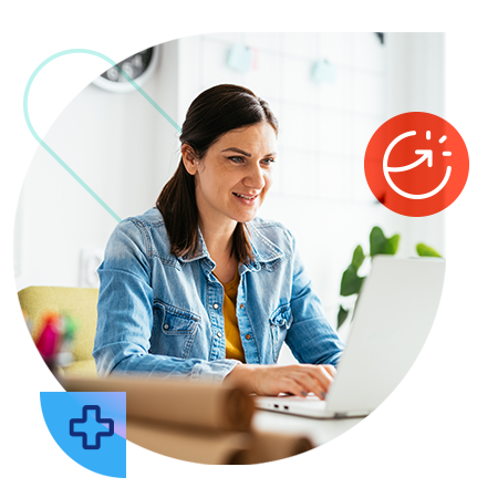 Lady on laptop