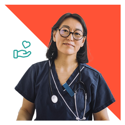 Doctor looking at camera happy